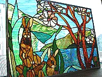 ステンドグラス教室の製作例