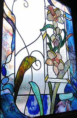 ステンドグラスの製作画像