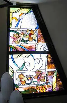 ステンドグラスの製作画像