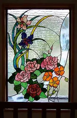 ステンドグラスの製作画像