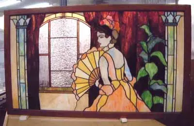 ステンドグラスの製作画像