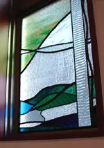 ステンドグラスの製作画像