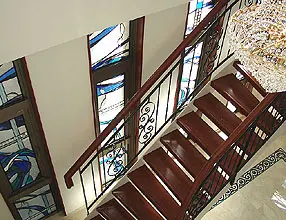 ステンドグラスの製作画像