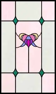 ステンドグラスのデザイン画