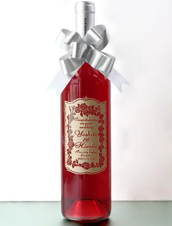 ワイン彫刻ボトル