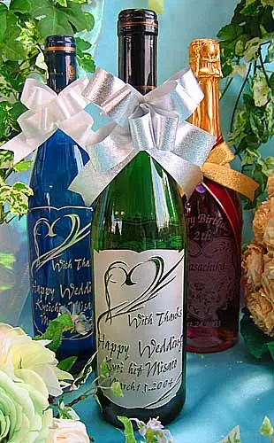 ワイン彫刻ボトル