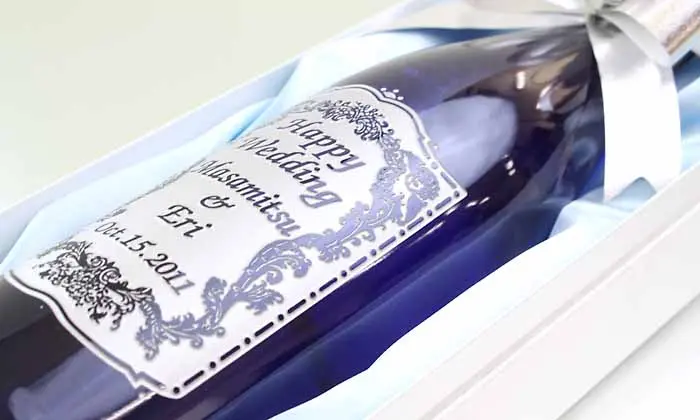 ワイン彫刻ボトル