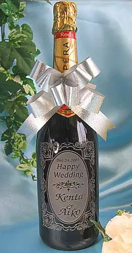 ワイン彫刻ボトル