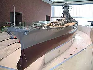 大和ミュージアムの内の戦艦ヤマトの模型