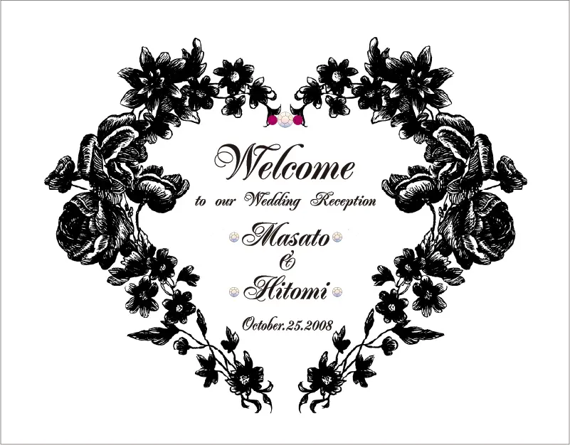 ウェルカムボード ミラー 結婚式 ウェディング 彫刻 名入れ