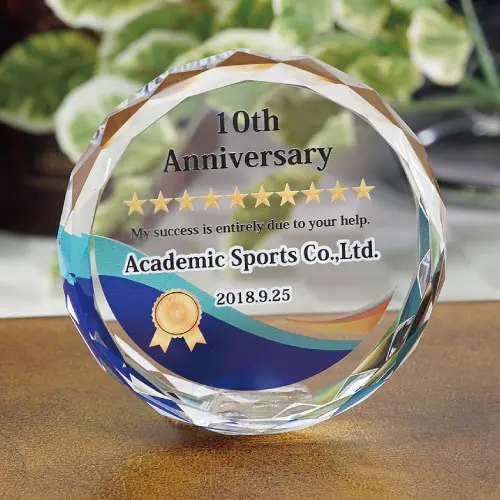 クリスタルペーパーウェイト