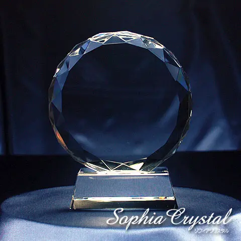 名入れ 彫刻 記念品 表彰 クリスタル盾 ［gp-3］