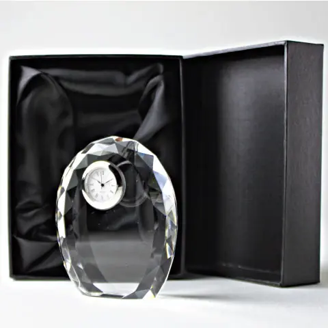 クリスタルガラス製の時計