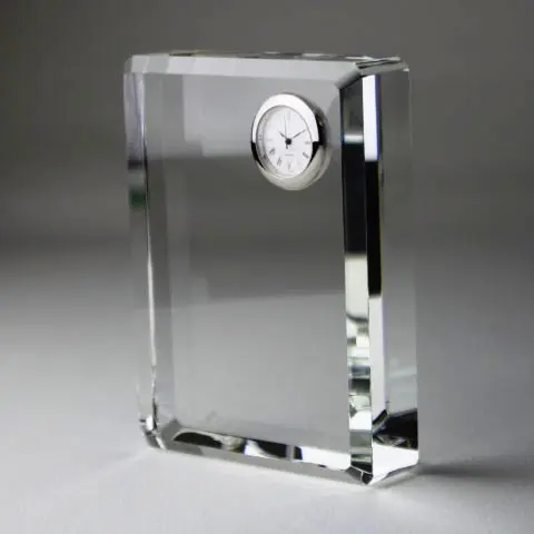 クリスタルガラス製の時計