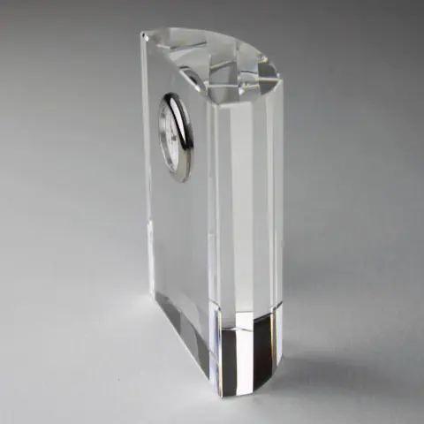 クリスタルガラス製の時計