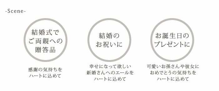 様々ななシーンのギフトに。