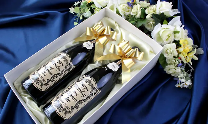 ワイン彫刻ボトル